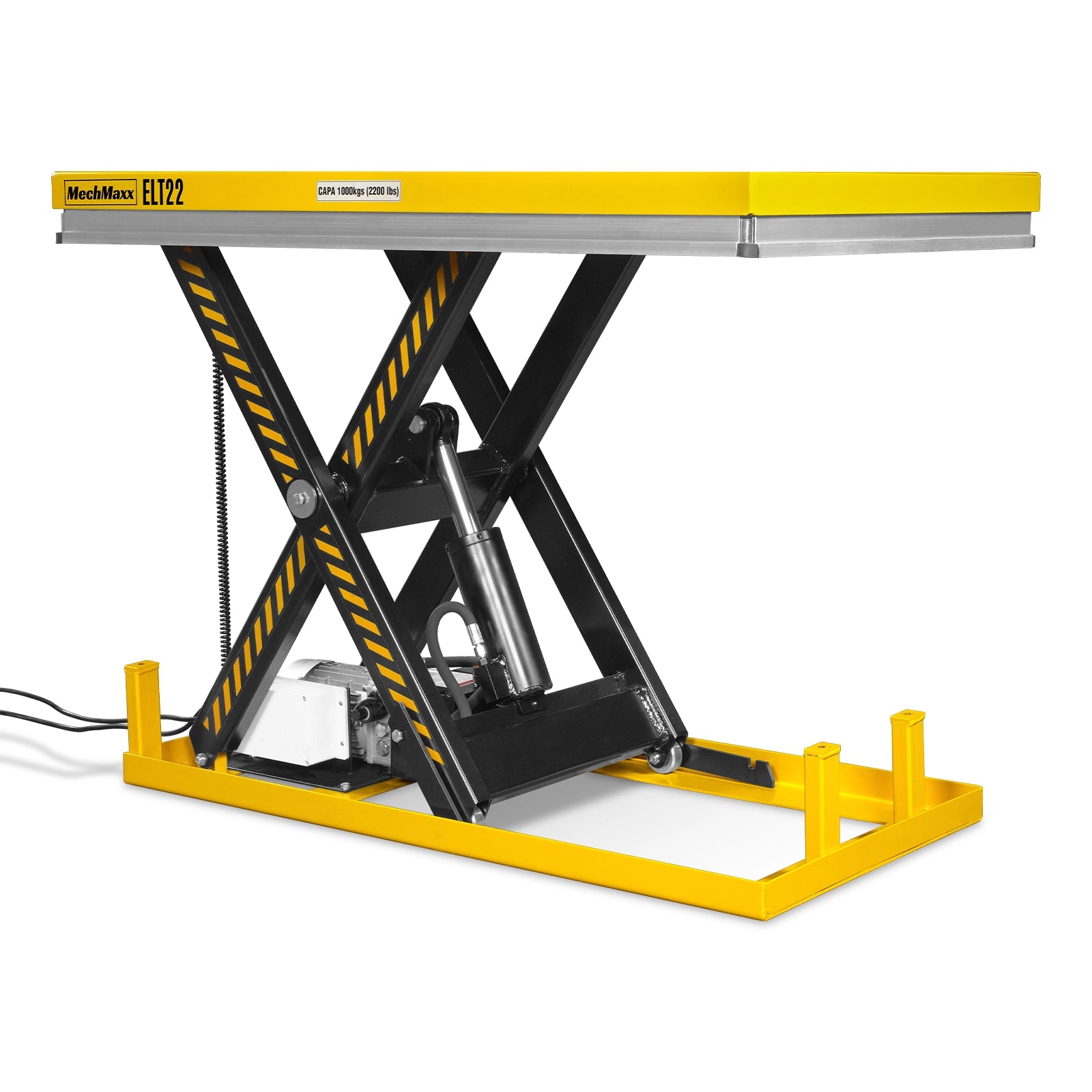 2200lb Capacity Stationary Electric Hydraulic Lift Table , 51.2” x 32.3”Platform, 39.4”Lift Height ,UL Certified Motor, ELT22