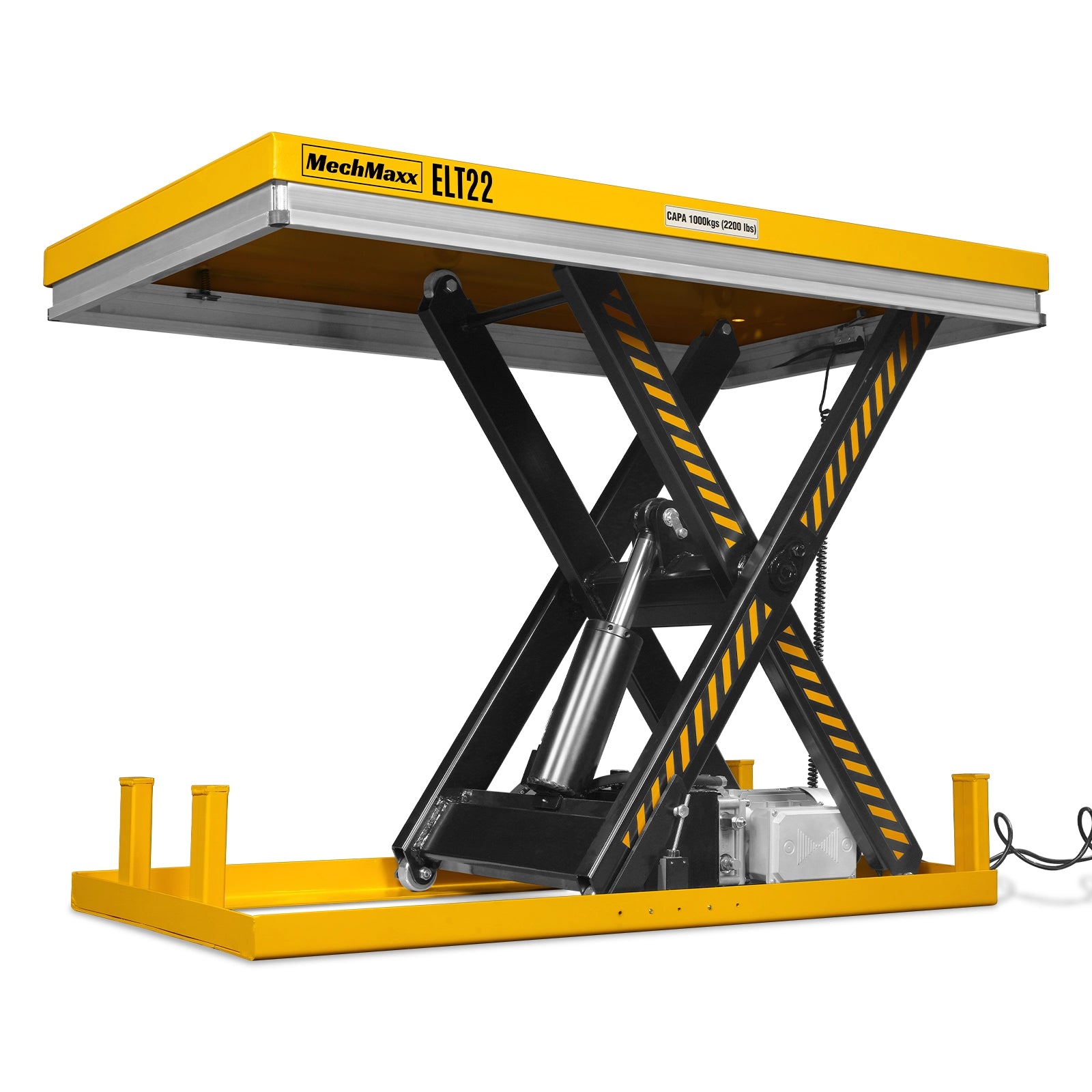 2200lb Capacity Stationary Electric Hydraulic Lift Table , 51.2” x 32.3”Platform, 39.4”Lift Height ,UL Certified Motor, ELT22