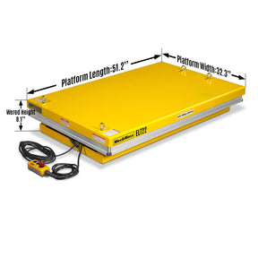 2200lb Capacity Stationary Electric Hydraulic Lift Table , 51.2” x 32.3”Platform, 39.4”Lift Height ,UL Certified Motor, ELT22