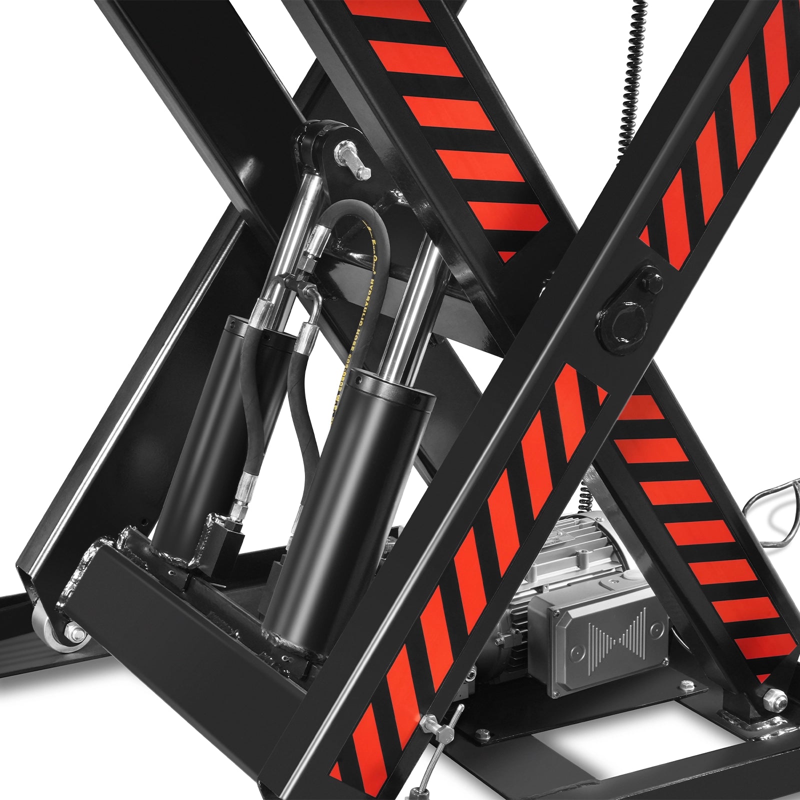 4400lbs Capacity Stationary Powered Hydraulic Lift Table, 51.2” x 33.5” Platform, 41.3” Lift Height, UL Certified Moto, ELT44