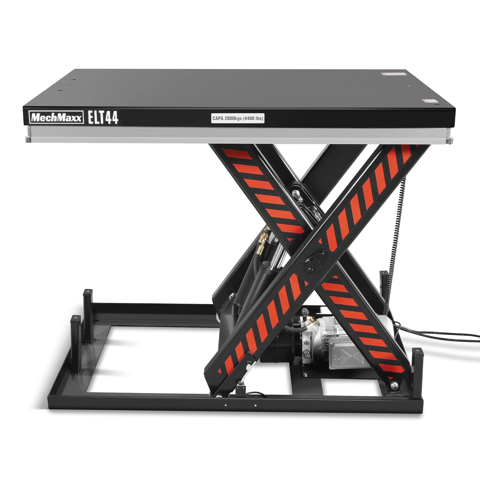 4400lbs Capacity Stationary Powered Hydraulic Lift Table, 51.2” x 33.5” Platform, 41.3” Lift Height, UL Certified Moto, ELT44