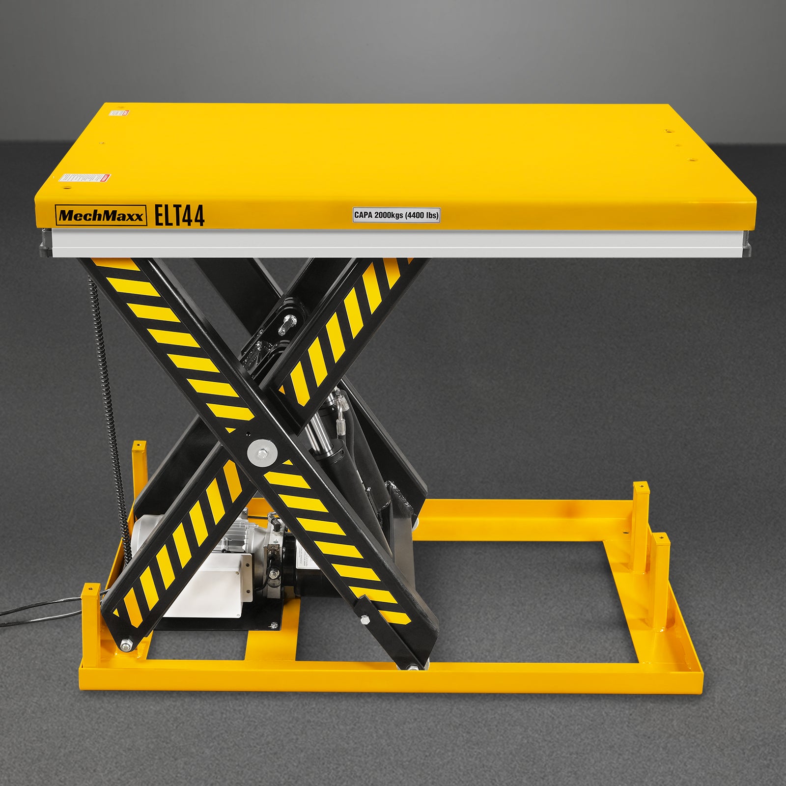 4400lbs Capacity Stationary Powered Hydraulic Lift Table, 51.2” x 33.5” Platform, 41.3” Lift Height, UL Certified Moto, ELT44