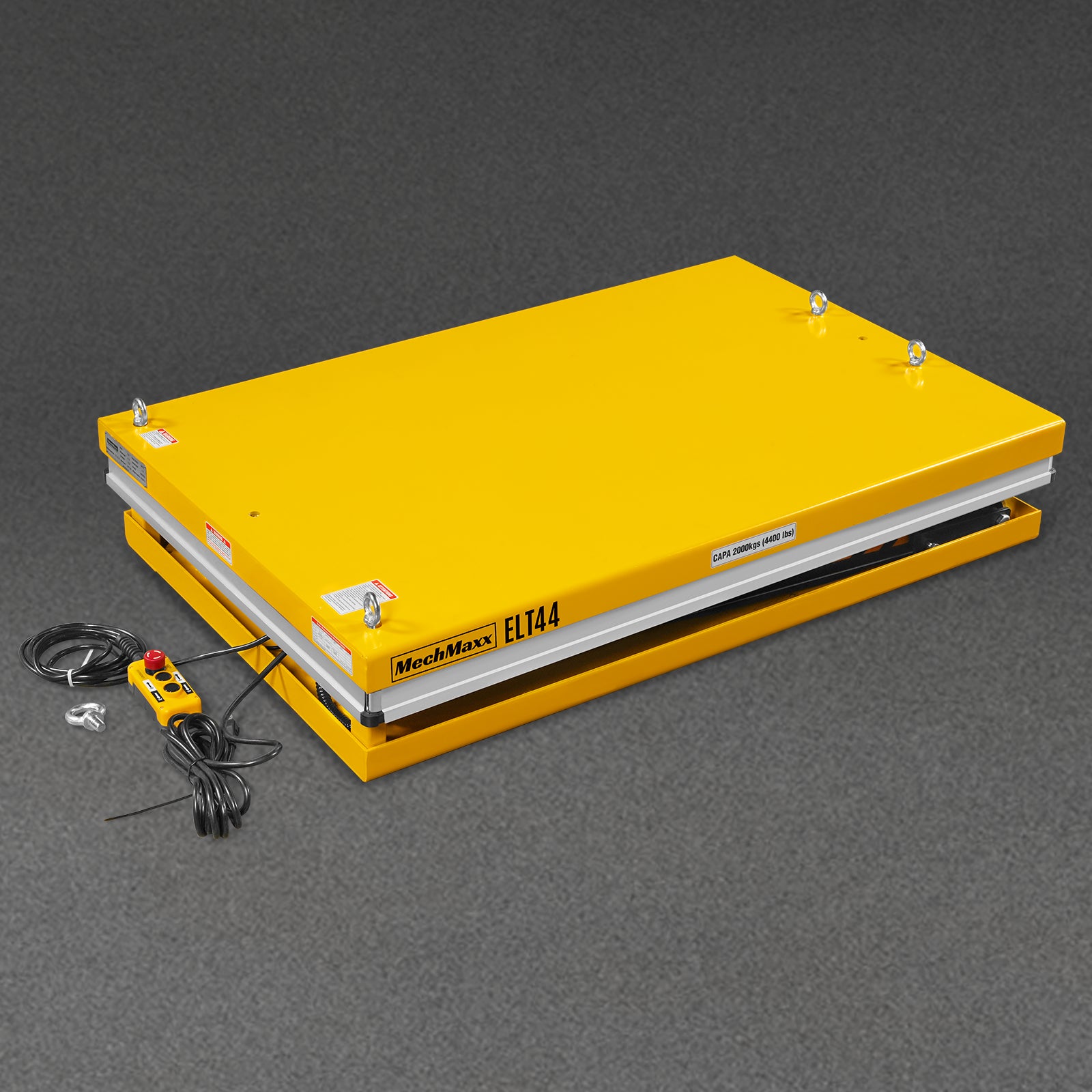 4400lbs Capacity Stationary Powered Hydraulic Lift Table, 51.2” x 33.5” Platform, 41.3” Lift Height, UL Certified Moto, ELT44