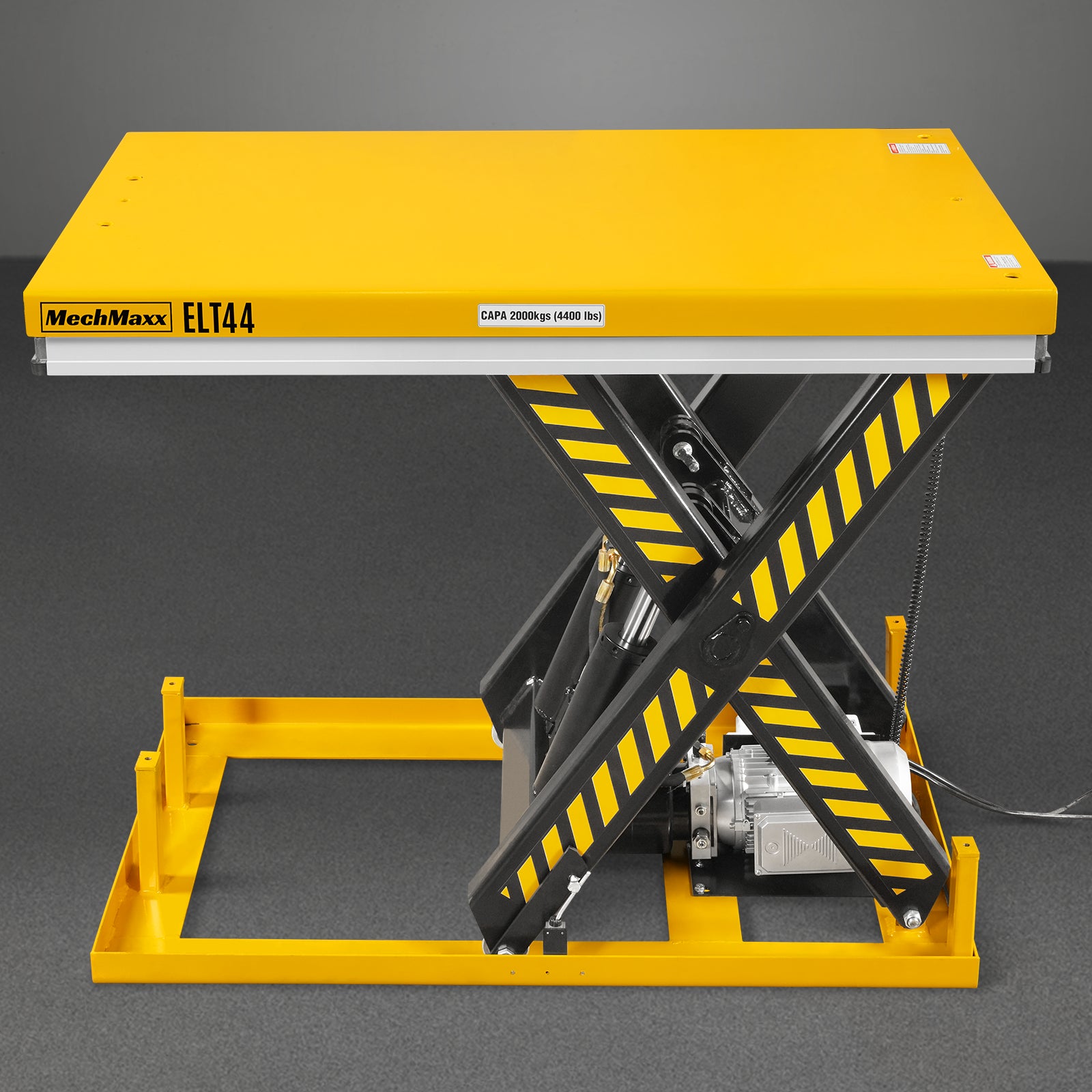 4400lbs Capacity Stationary Powered Hydraulic Lift Table, 51.2” x 33.5” Platform, 41.3” Lift Height, UL Certified Moto, ELT44