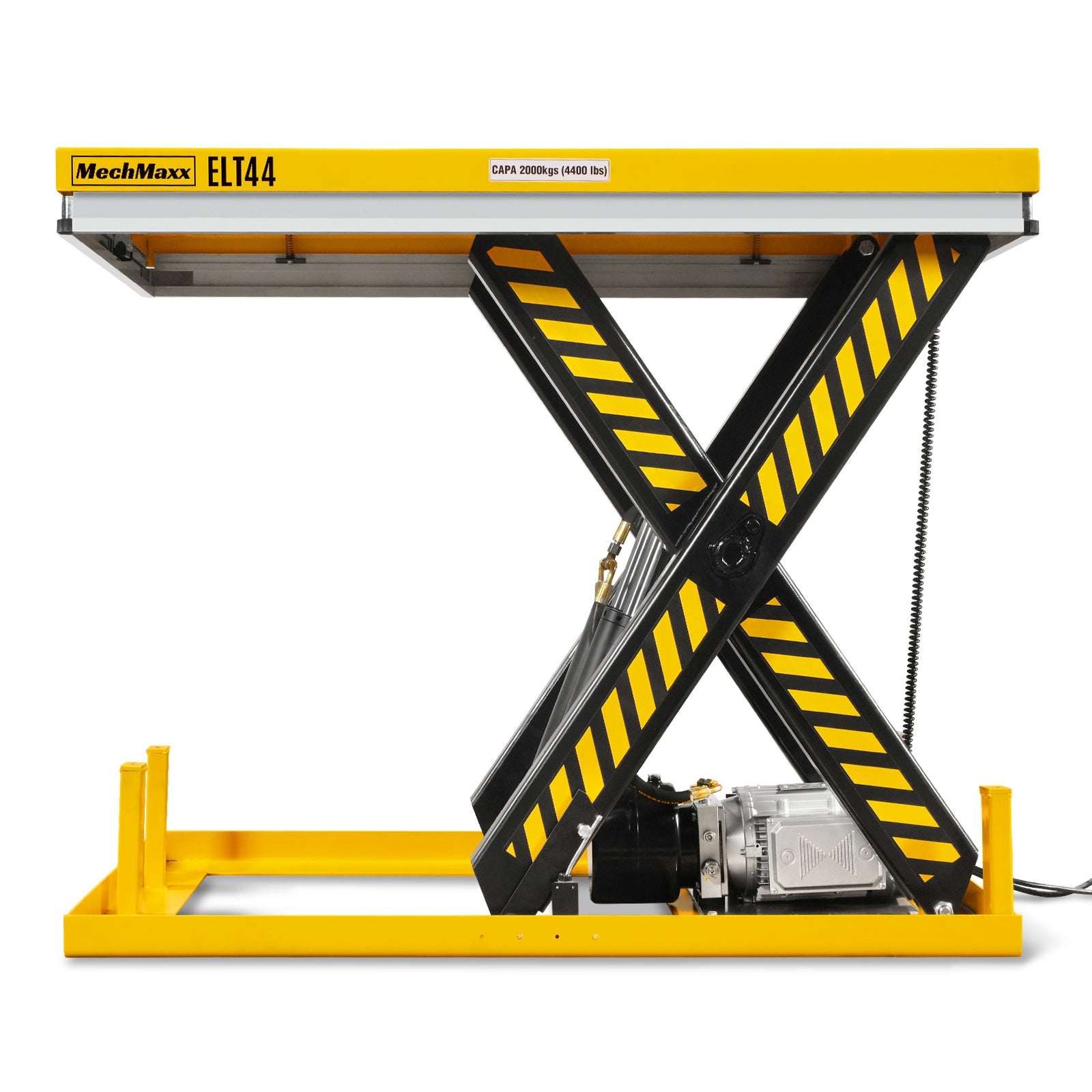 4400lbs Capacity Stationary Powered Hydraulic Lift Table, 51.2” x 33.5” Platform, 41.3” Lift Height, UL Certified Moto, ELT44