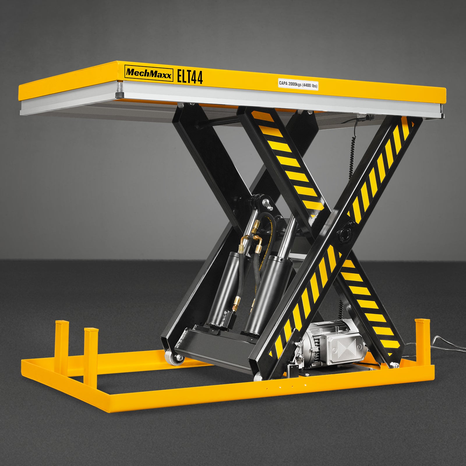4400lbs Capacity Stationary Powered Hydraulic Lift Table, 51.2” x 33.5” Platform, 41.3” Lift Height, UL Certified Moto, ELT44