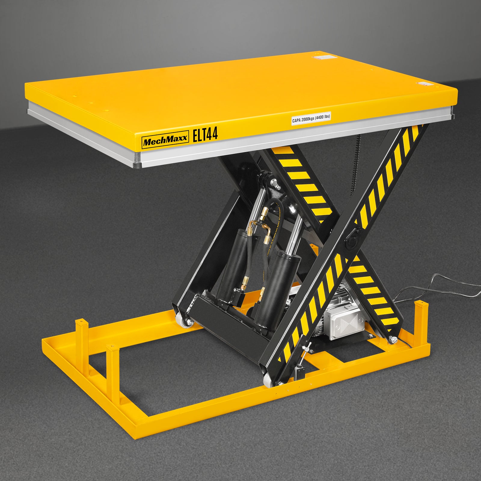 4400lbs Capacity Stationary Powered Hydraulic Lift Table, 51.2” x 33.5” Platform, 41.3” Lift Height, UL Certified Moto, ELT44