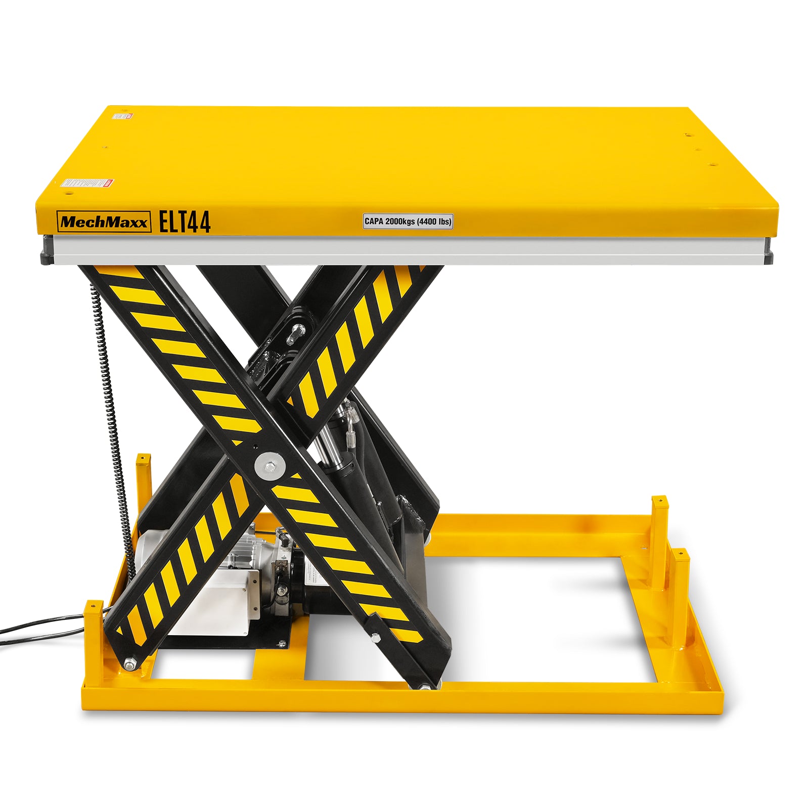 4400lbs Capacity Stationary Powered Hydraulic Lift Table, 51.2” x 33.5” Platform, 41.3” Lift Height, UL Certified Moto, ELT44