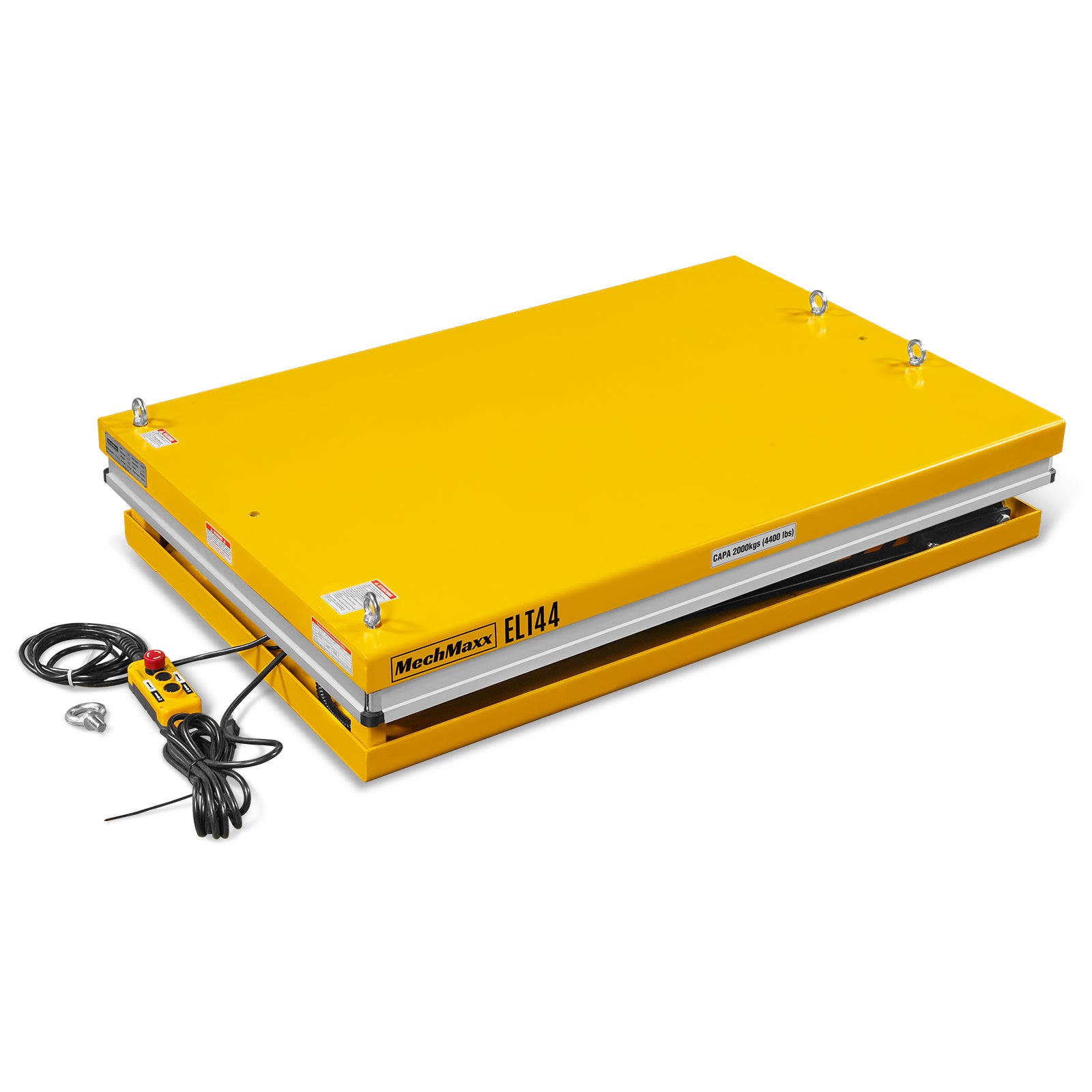 4400lbs Capacity Stationary Powered Hydraulic Lift Table, 51.2” x 33.5” Platform, 41.3” Lift Height, UL Certified Moto, ELT44