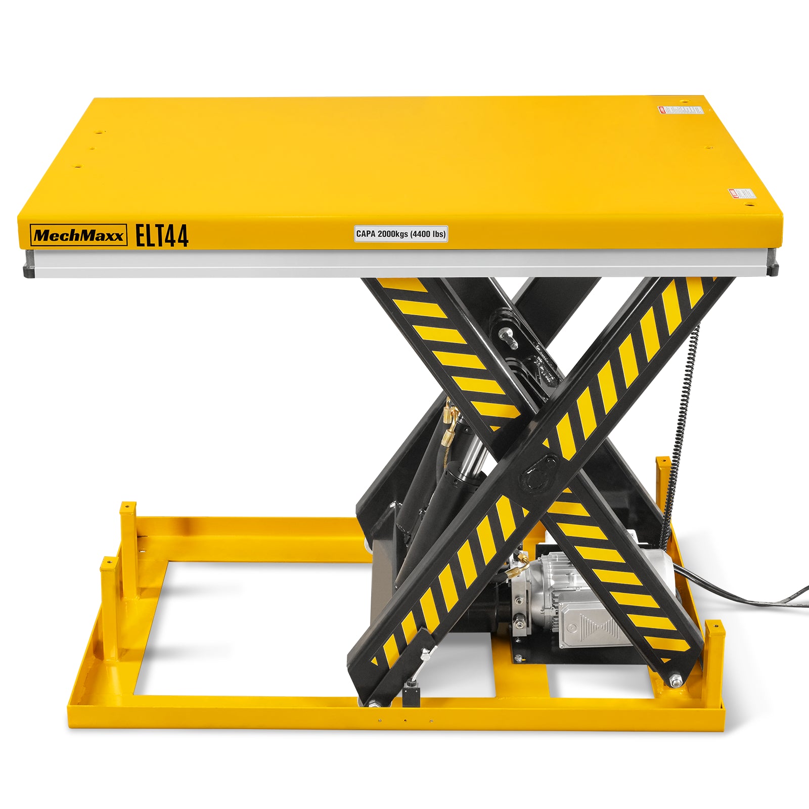 4400lbs Capacity Stationary Powered Hydraulic Lift Table, 51.2” x 33.5” Platform, 41.3” Lift Height, UL Certified Moto, ELT44