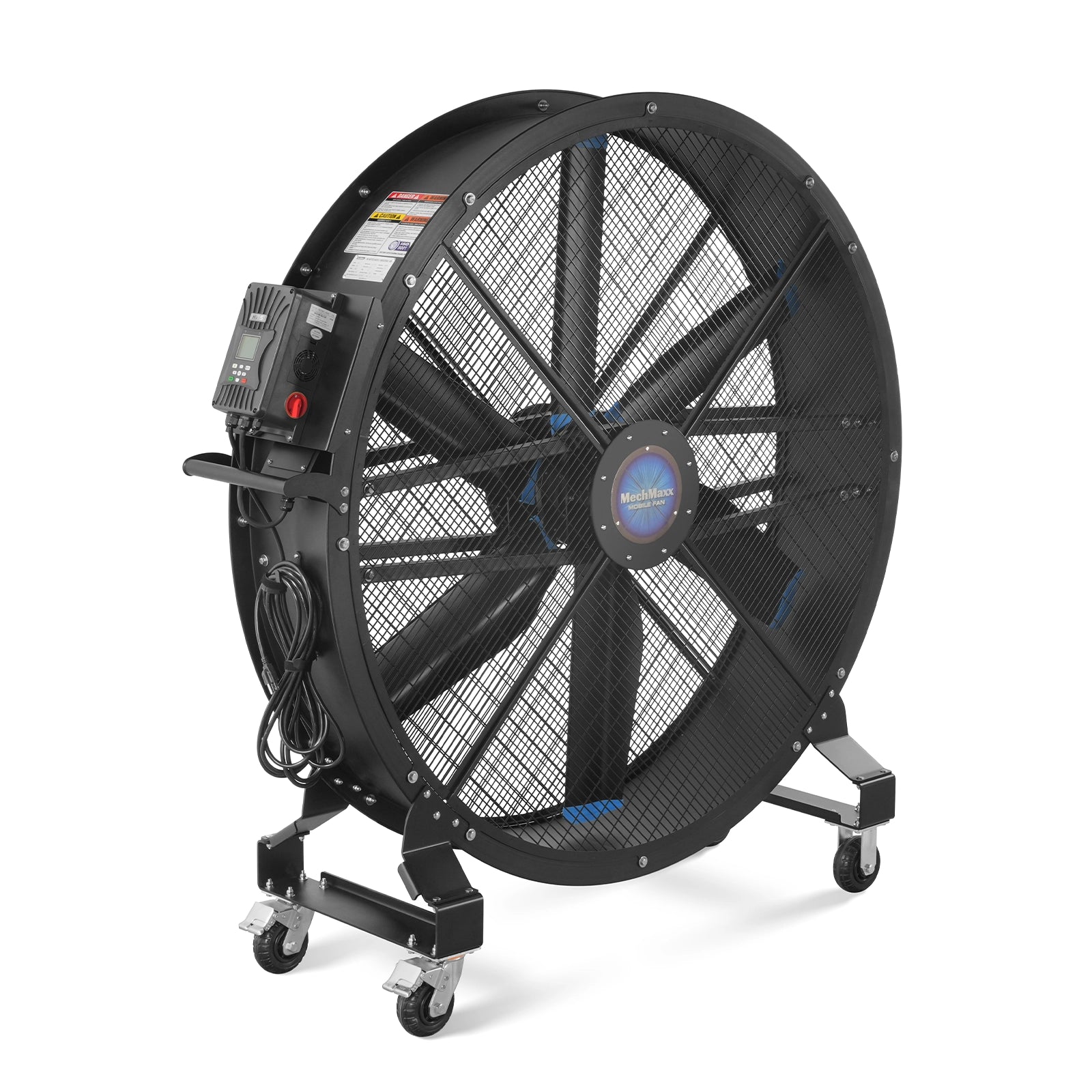 59" Portable Industrial Fan with Variable High-Efficiency PMSM Motor,Mobile High Volume Floor Fan for Warehouse,Workshop & Gym