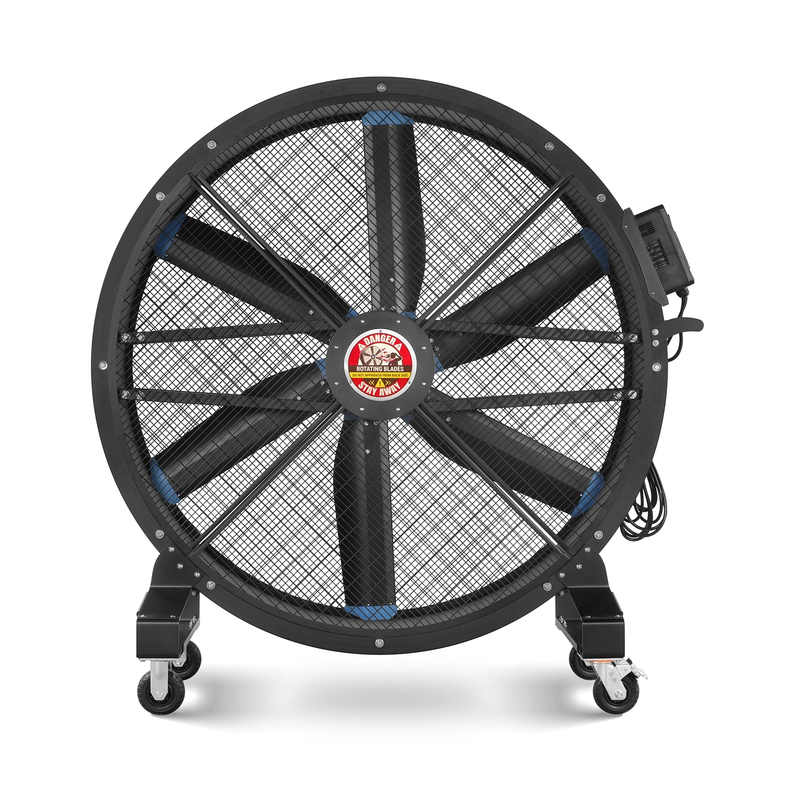 59" Portable Industrial Fan with Variable High-Efficiency PMSM Motor,Mobile High Volume Floor Fan for Warehouse,Workshop & Gym