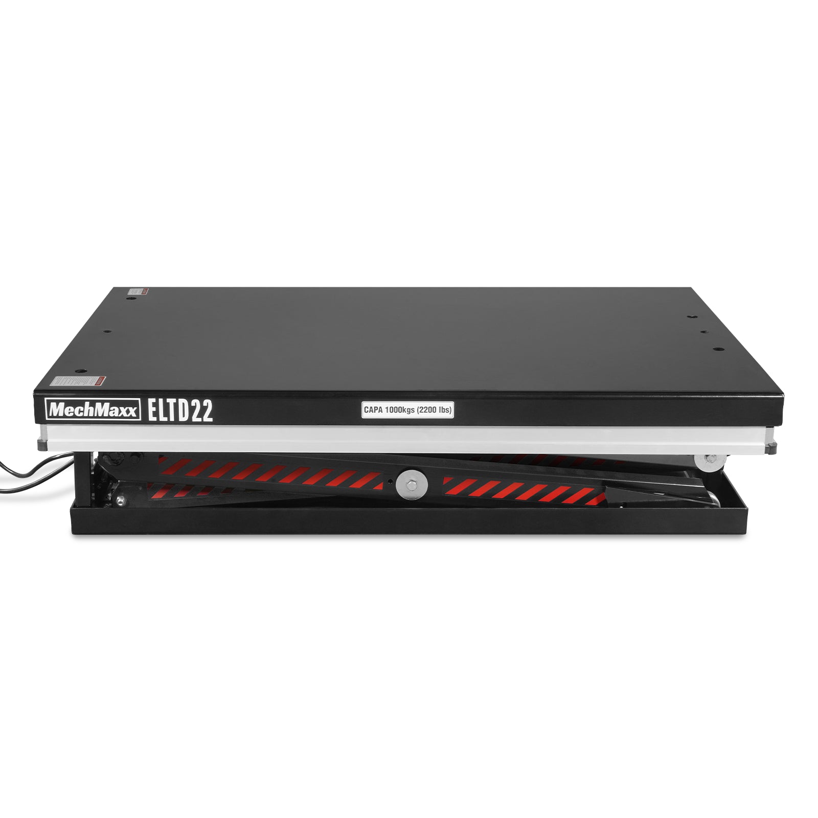 2200 lbs Capacity Stationary Electric Hydraulic Double Scissor Lift Table – 51.2" x 32.3" Platform, 70.1" Lift Height, UL Certified Motor, ELTD22