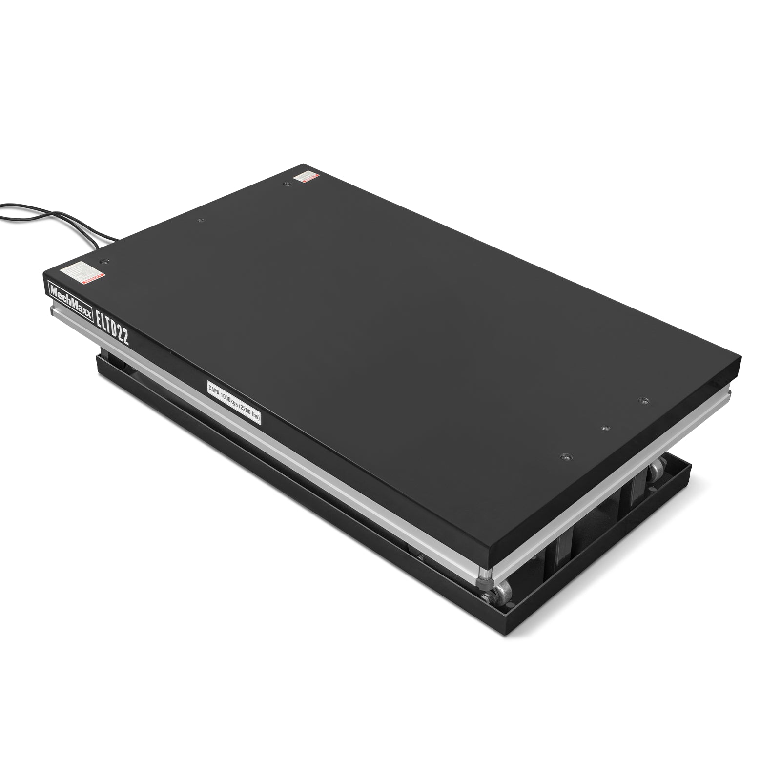 2200 lbs Capacity Stationary Electric Hydraulic Double Scissor Lift Table – 51.2" x 32.3" Platform, 70.1" Lift Height, UL Certified Motor, ELTD22