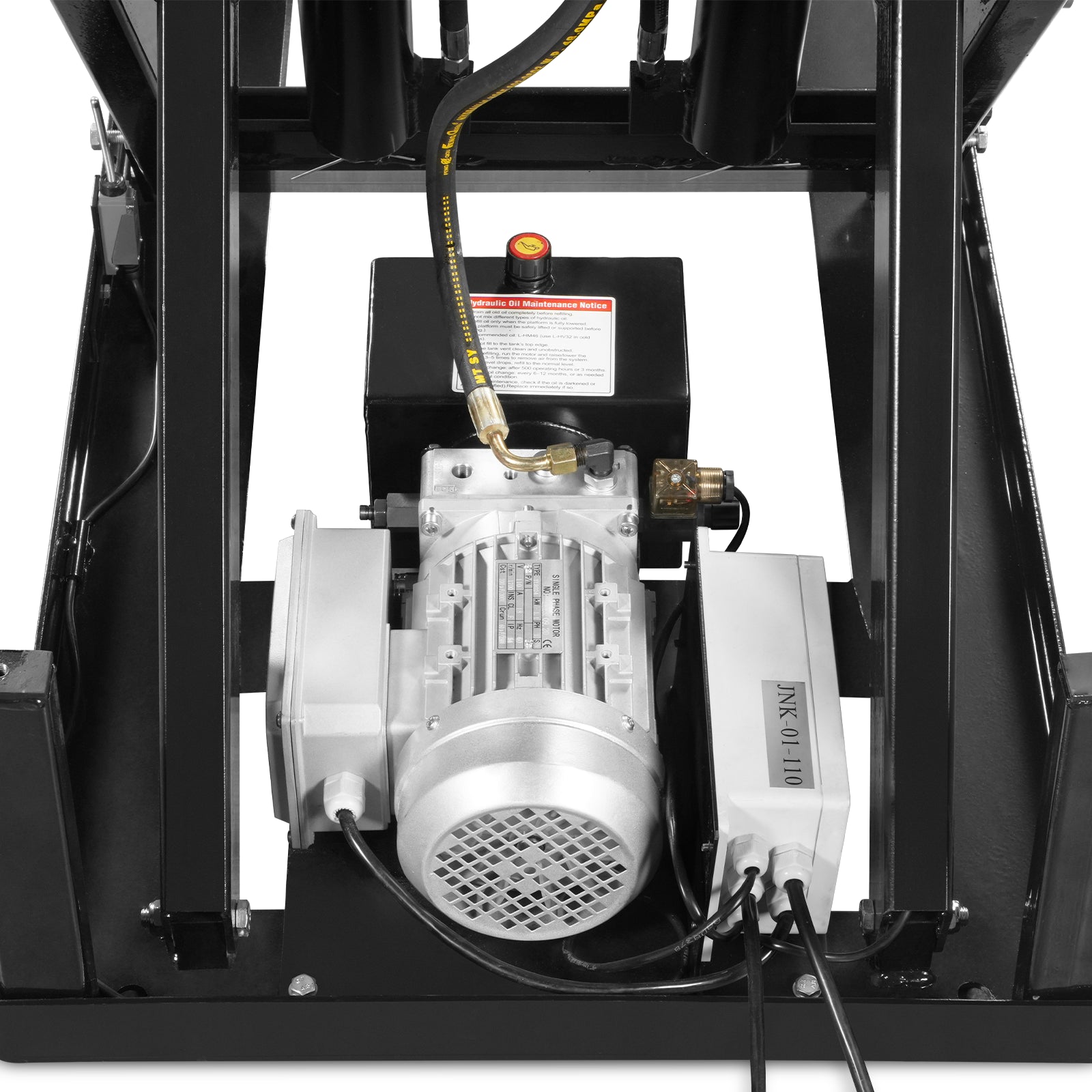 2200 lbs Capacity Stationary Electric Hydraulic Double Scissor Lift Table – 51.2" x 32.3" Platform, 70.1" Lift Height, UL Certified Motor, ELTD22