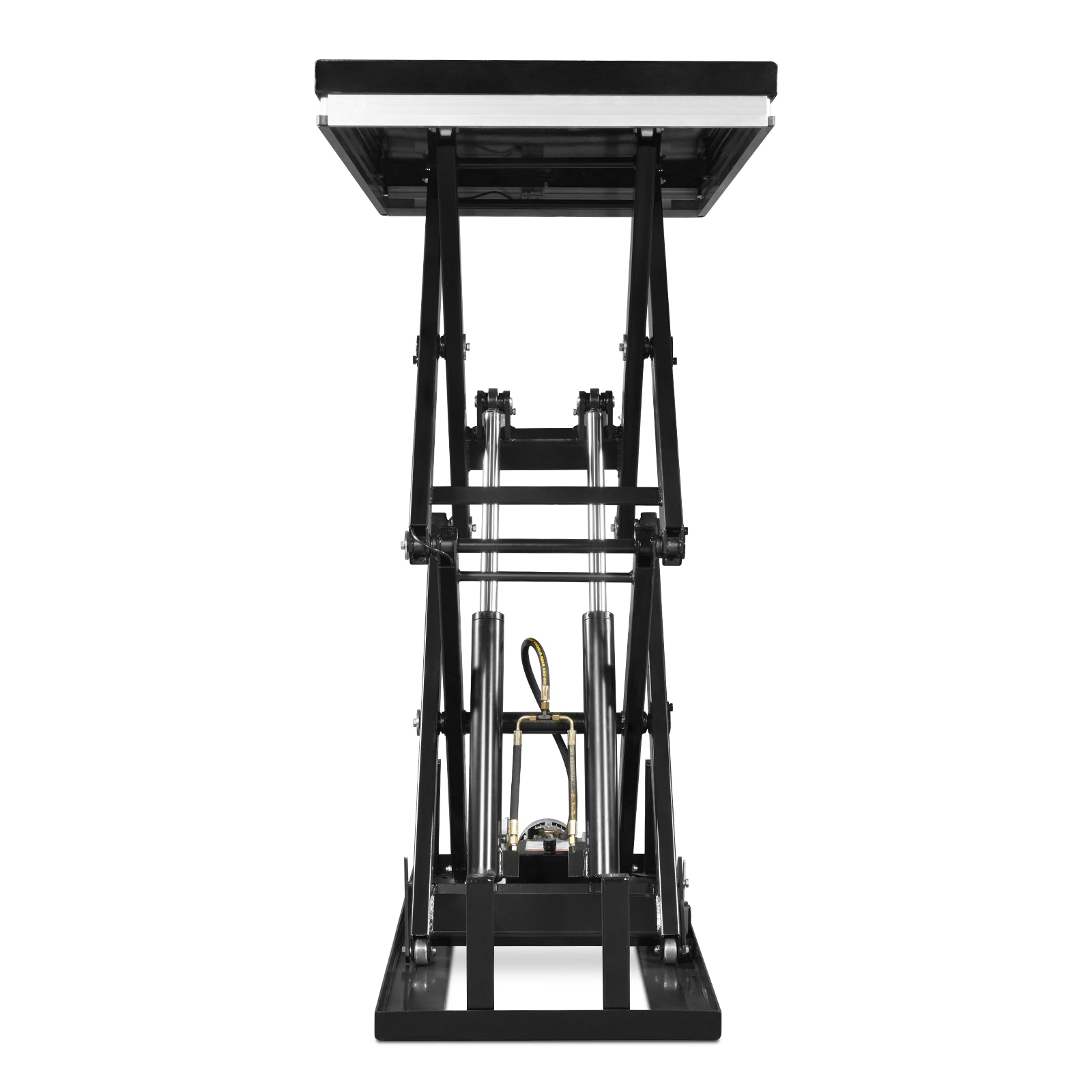 2200 lbs Capacity Stationary Electric Hydraulic Double Scissor Lift Table – 51.2" x 32.3" Platform, 70.1" Lift Height, UL Certified Motor, ELTD22