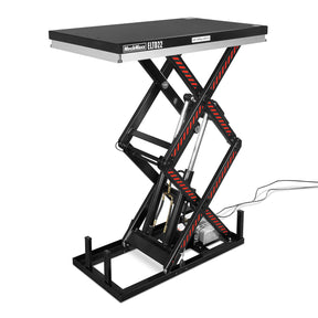 2200 lbs Capacity Stationary Electric Hydraulic Double Scissor Lift Table – 51.2" x 32.3" Platform, 70.1" Lift Height, UL Certified Motor, ELTD22