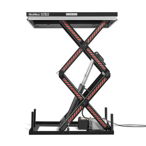 2200 lbs Capacity Stationary Electric Hydraulic Double Scissor Lift Table – 51.2" x 32.3" Platform, 70.1" Lift Height, UL Certified Motor, ELTD22