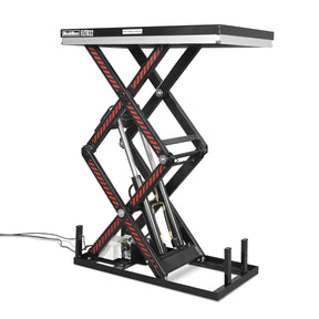2200 lbs Capacity Stationary Electric Hydraulic Double Scissor Lift Table – 51.2" x 32.3" Platform, 70.1" Lift Height, UL Certified Motor, ELTD22