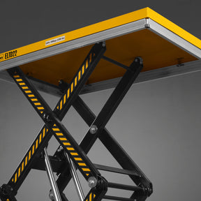 2200 lbs Capacity Stationary Electric Hydraulic Double Scissor Lift Table – 51.2" x 32.3" Platform, 70.1" Lift Height, UL Certified Motor, ELTD22
