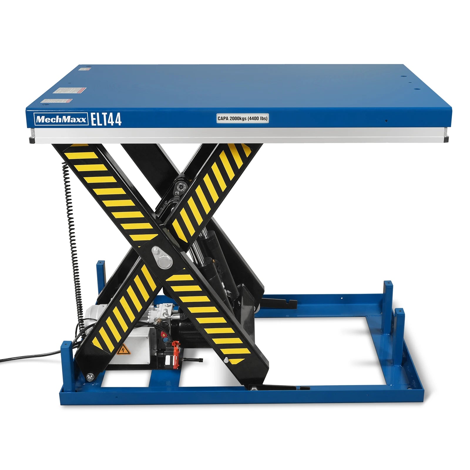 Wireless Remote Control Electric Hydraulic Lift Table, 4400lb Capacity, 51.2" x 33.5" Platform, 41.5" Lift Height, ELT44