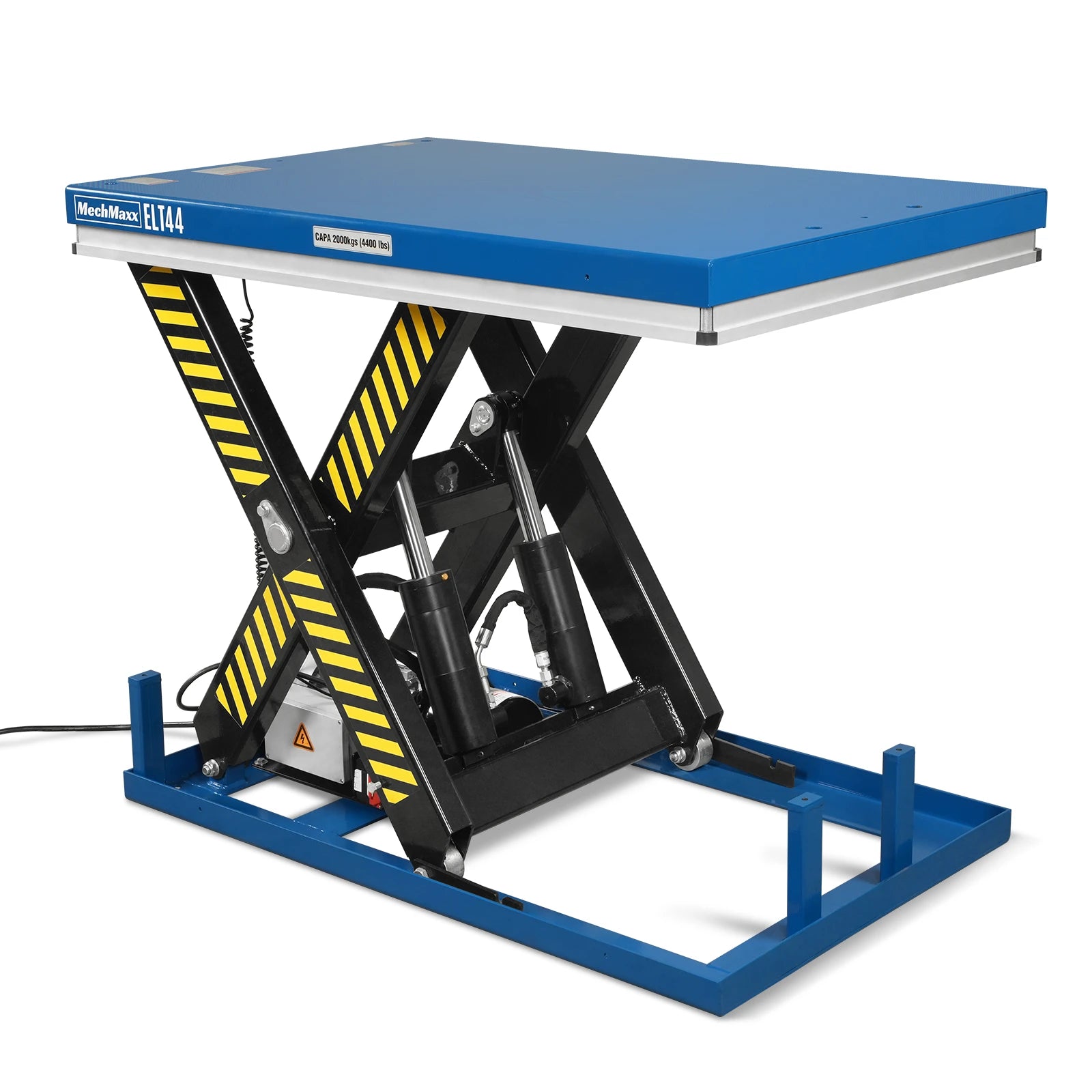 Wireless Remote Control Electric Hydraulic Lift Table, 4400lb Capacity, 51.2" x 33.5" Platform, 41.5" Lift Height, ELT44