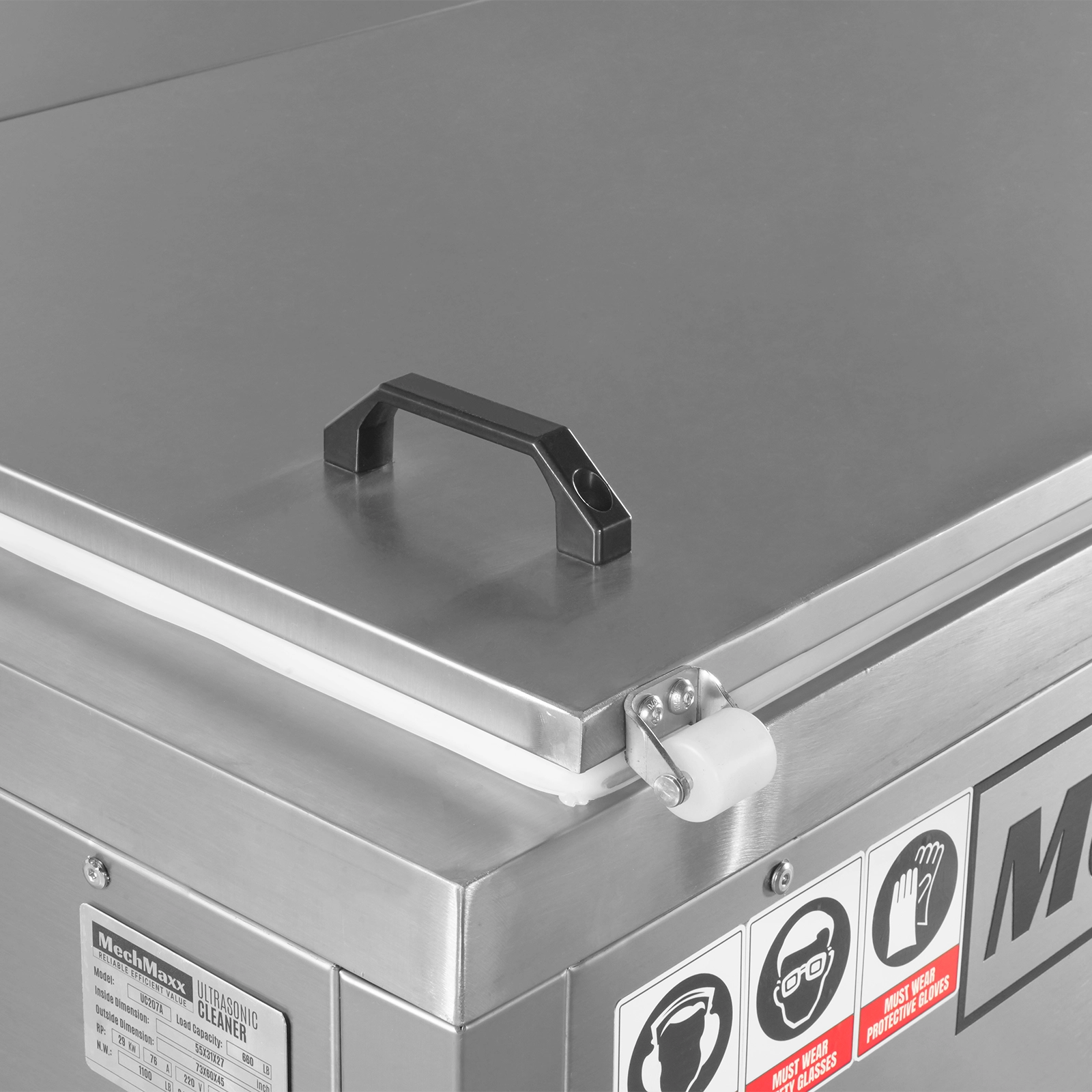 207 Gal / 785L Heavy Duty Industrial Ultrasonic Parts Washer, 28kHz 96 Transducers, Oil Skimmer, SS304 Tank, 22kW Heater, 208–240V 3 Phase Power