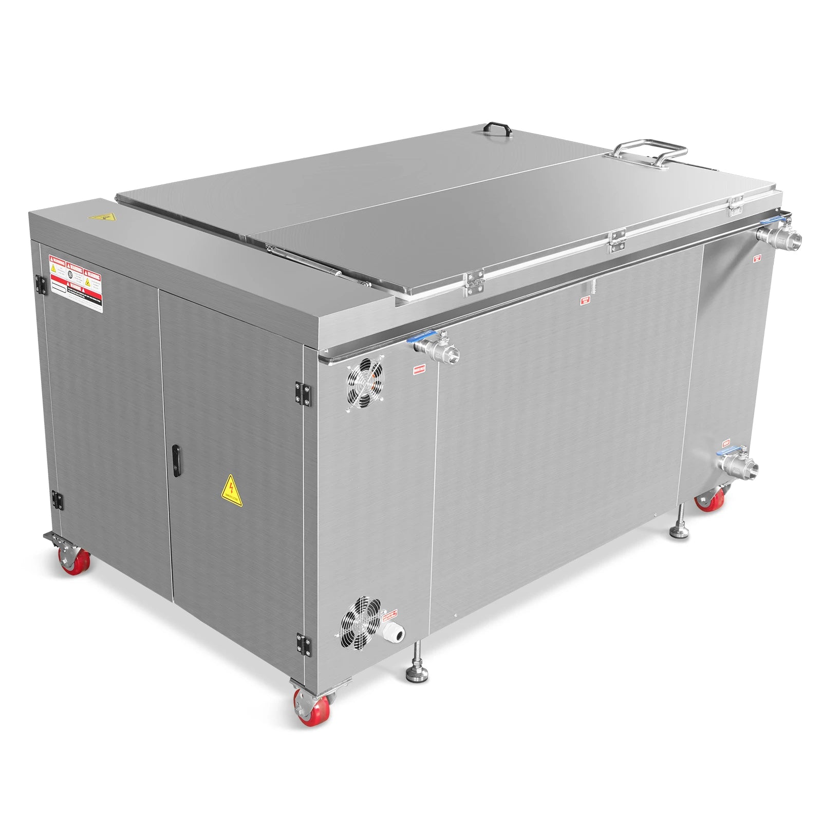 207 Gal / 785L Heavy Duty Industrial Ultrasonic Parts Washer, 28kHz 96 Transducers, SS304 Tank, 22kW Heater, 208–240V 3 Phase Power