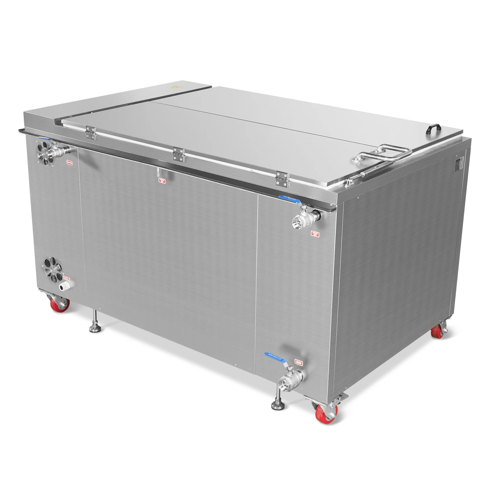 207 Gal / 785L Heavy Duty Industrial Ultrasonic Parts Washer, 28kHz 96 Transducers, SS304 Tank, 22kW Heater, 208–240V 3 Phase Power