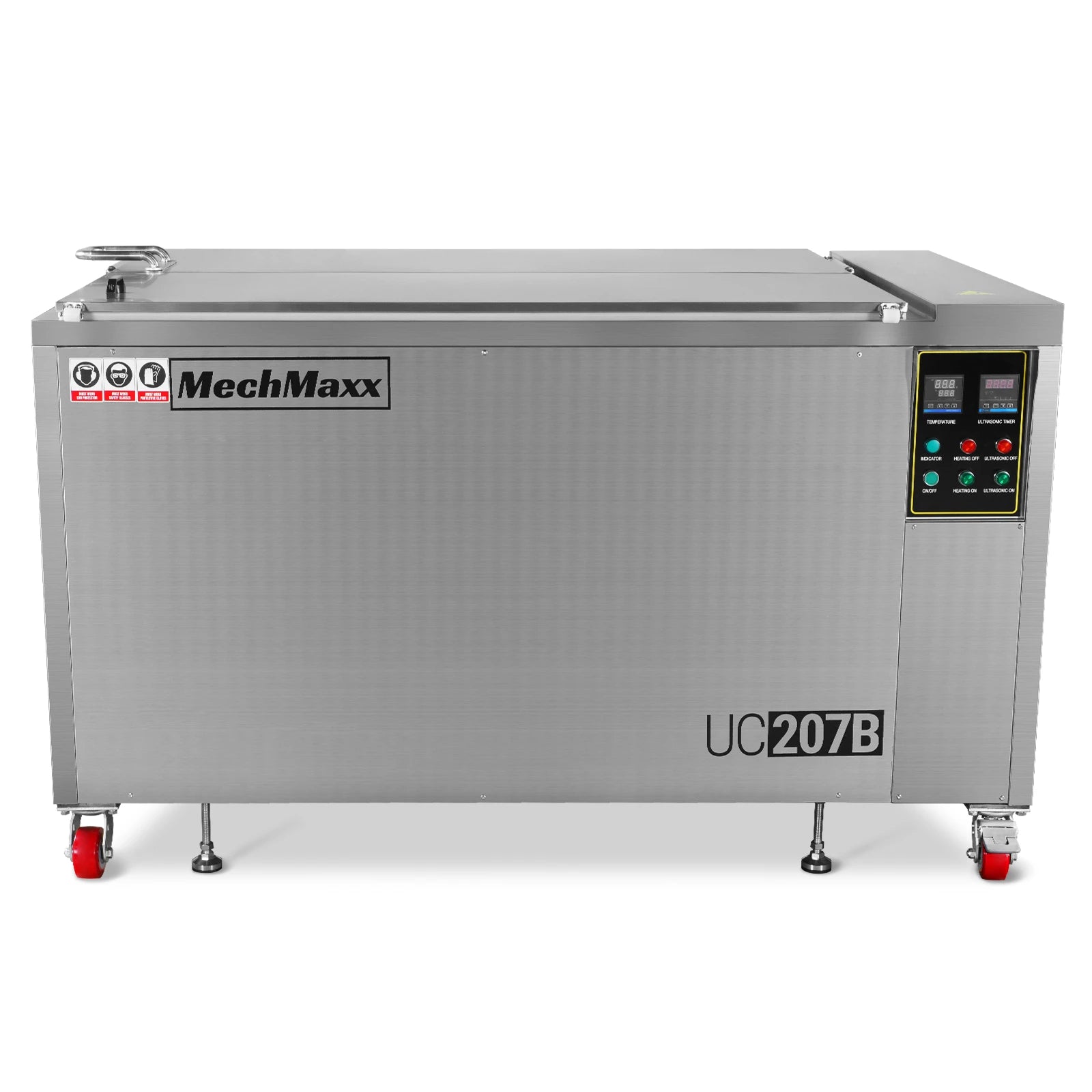 207 Gal / 785L Heavy Duty Industrial Ultrasonic Parts Washer, 28kHz 96 Transducers, SS304 Tank, 22kW Heater, 208–240V 3 Phase Power