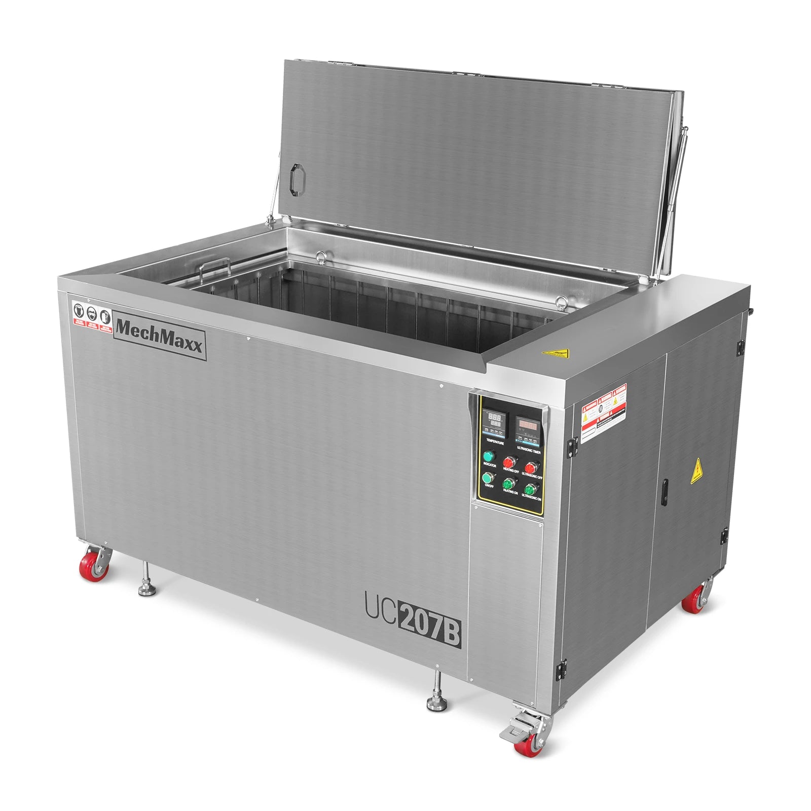 207 Gal / 785L Heavy Duty Industrial Ultrasonic Parts Washer, 28kHz 96 Transducers, SS304 Tank, 22kW Heater, 208–240V 3 Phase Power