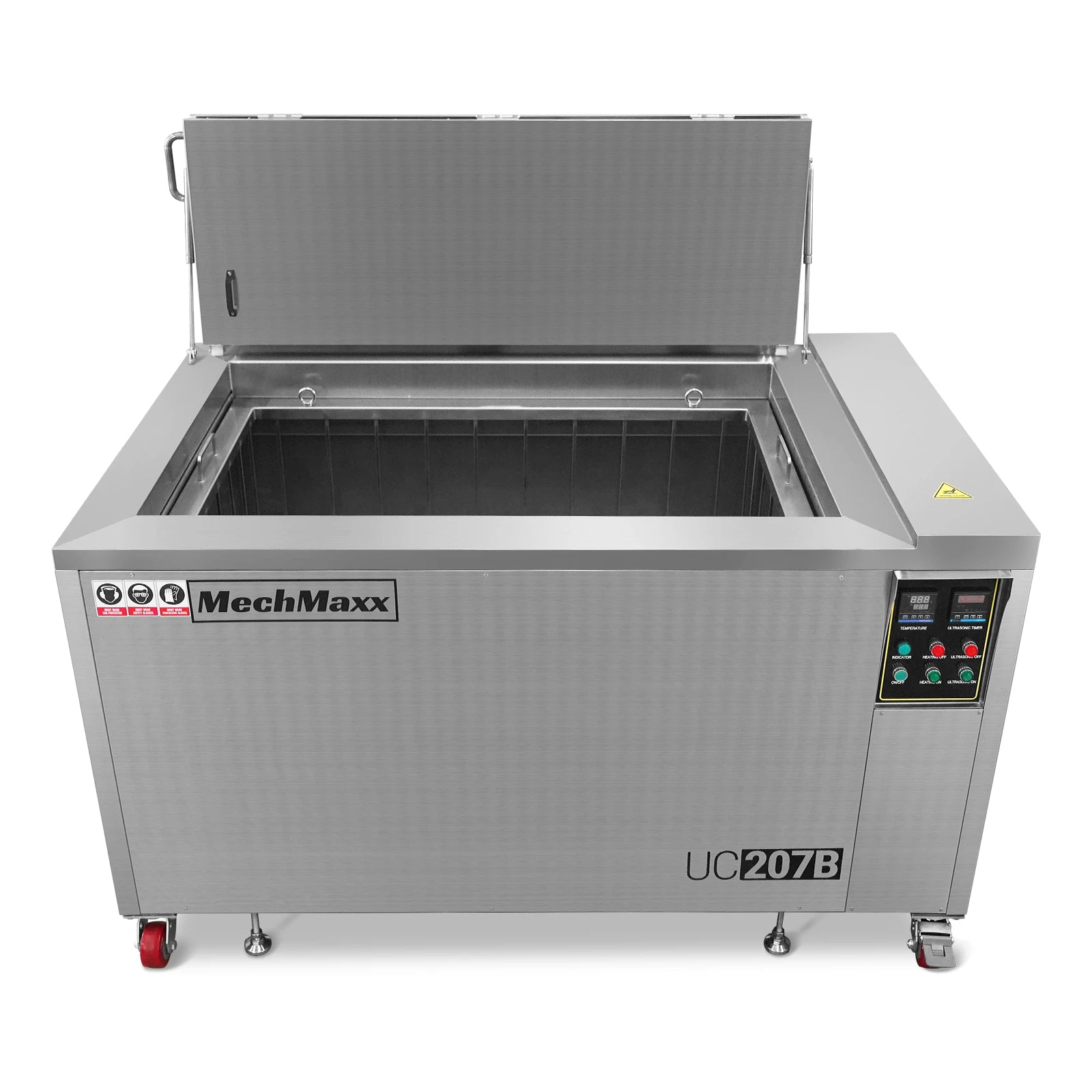 207 Gal / 785L Heavy Duty Industrial Ultrasonic Parts Washer, 28kHz 96 Transducers, SS304 Tank, 22kW Heater, 208–240V 3 Phase Power
