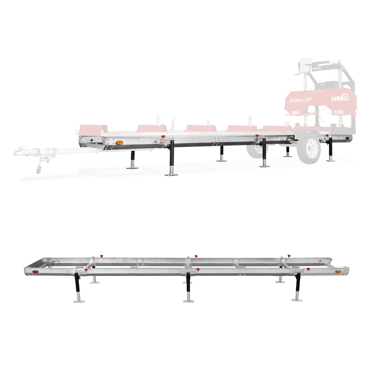 Primary Sub-Frame for Sawmill Trailer , 20' Track Length ( Compatible for SM-32 )