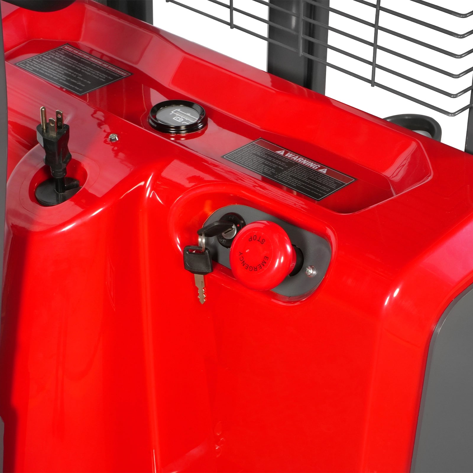 3300lbs Electric Straddle Stacker, 118" Lift, Adjustable Legs & Forks, F33-118SLA