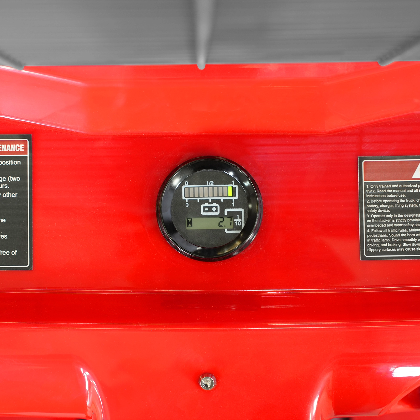 3300lbs Electric Straddle Stacker, 118" Lift, Adjustable Legs & Forks, F33-118SLA