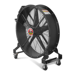 47" Portable Industrial Fan with Variable High-Efficiency PMSM Motor,Mobile High Volume Floor Fan for Warehouse,Workshop & Gym