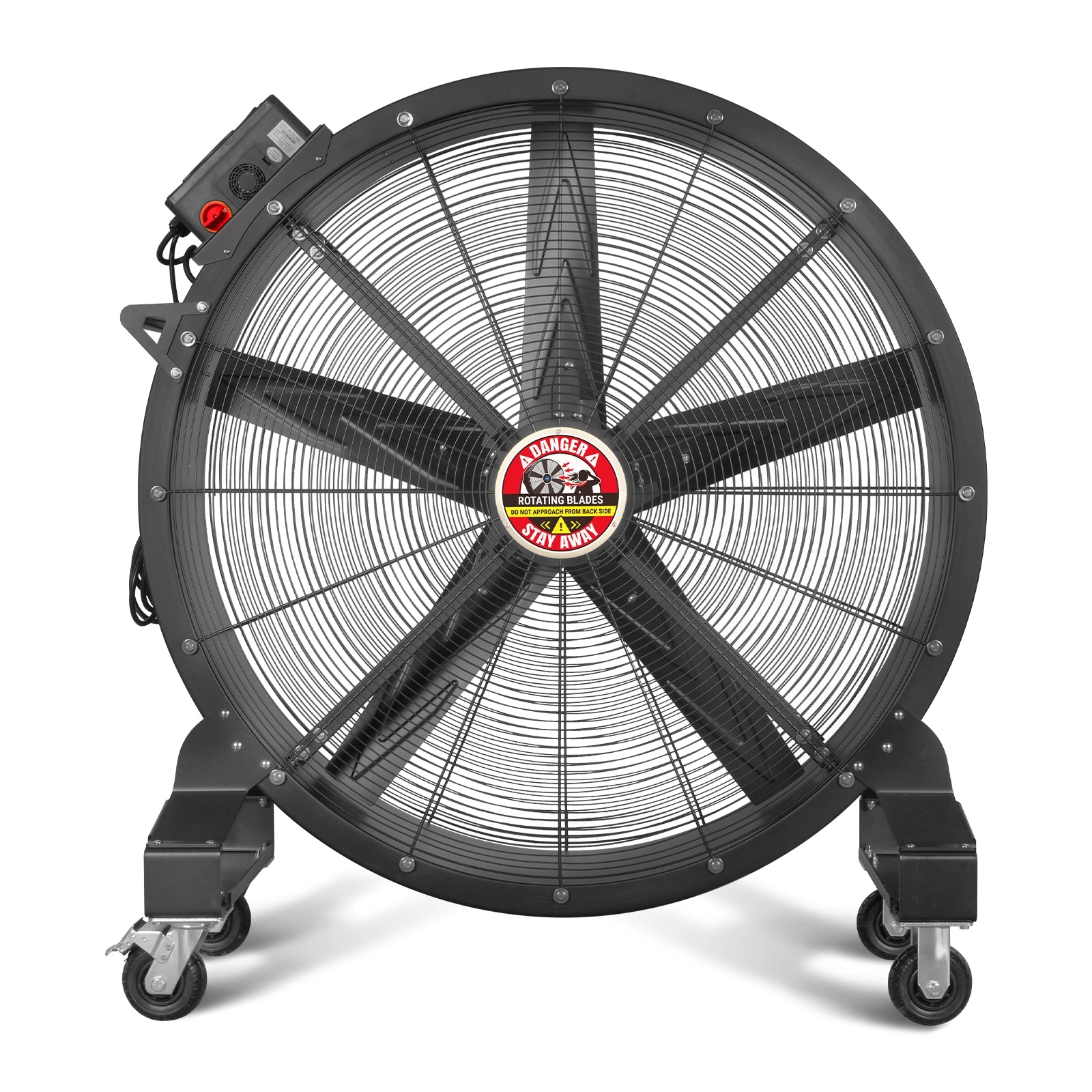 47" Portable Industrial Fan with Variable High-Efficiency PMSM Motor,Mobile High Volume Floor Fan for Warehouse,Workshop & Gym