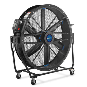 59" Portable Industrial Fan with Variable High-Efficiency PMSM Motor,Tiltable Mobile High Volume Floor Fan for Warehouse,Workshop & Gym