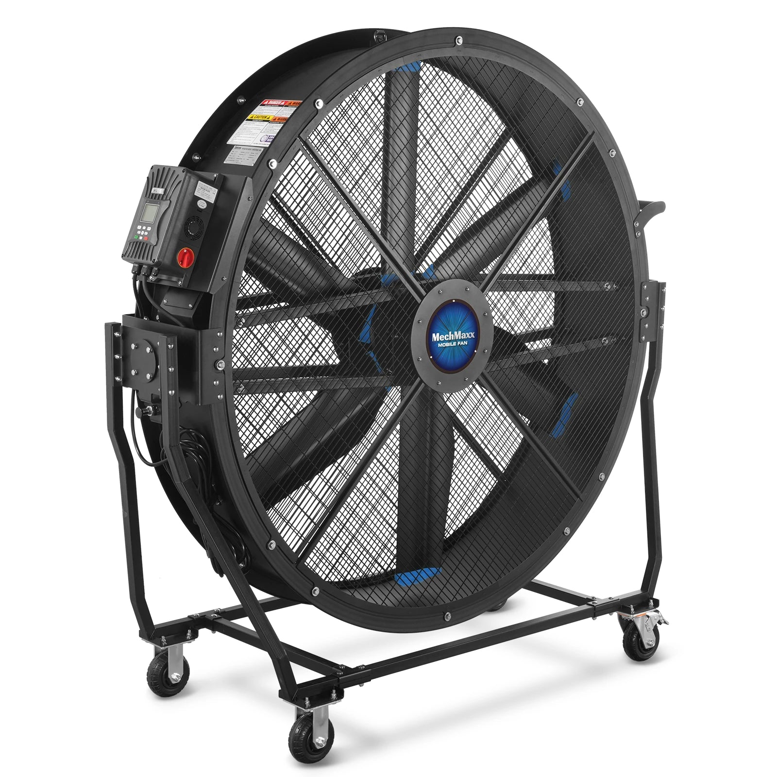 59" Portable Industrial Fan with Variable High-Efficiency PMSM Motor,Tiltable Mobile High Volume Floor Fan for Warehouse,Workshop & Gym