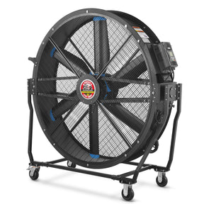 59" Portable Industrial Fan with Variable High-Efficiency PMSM Motor,Tiltable Mobile High Volume Floor Fan for Warehouse,Workshop & Gym