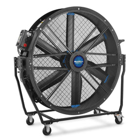 59" Portable Industrial Fan with Variable High-Efficiency PMSM Motor,Tiltable Mobile High Volume Floor Fan for Warehouse,Workshop & Gym