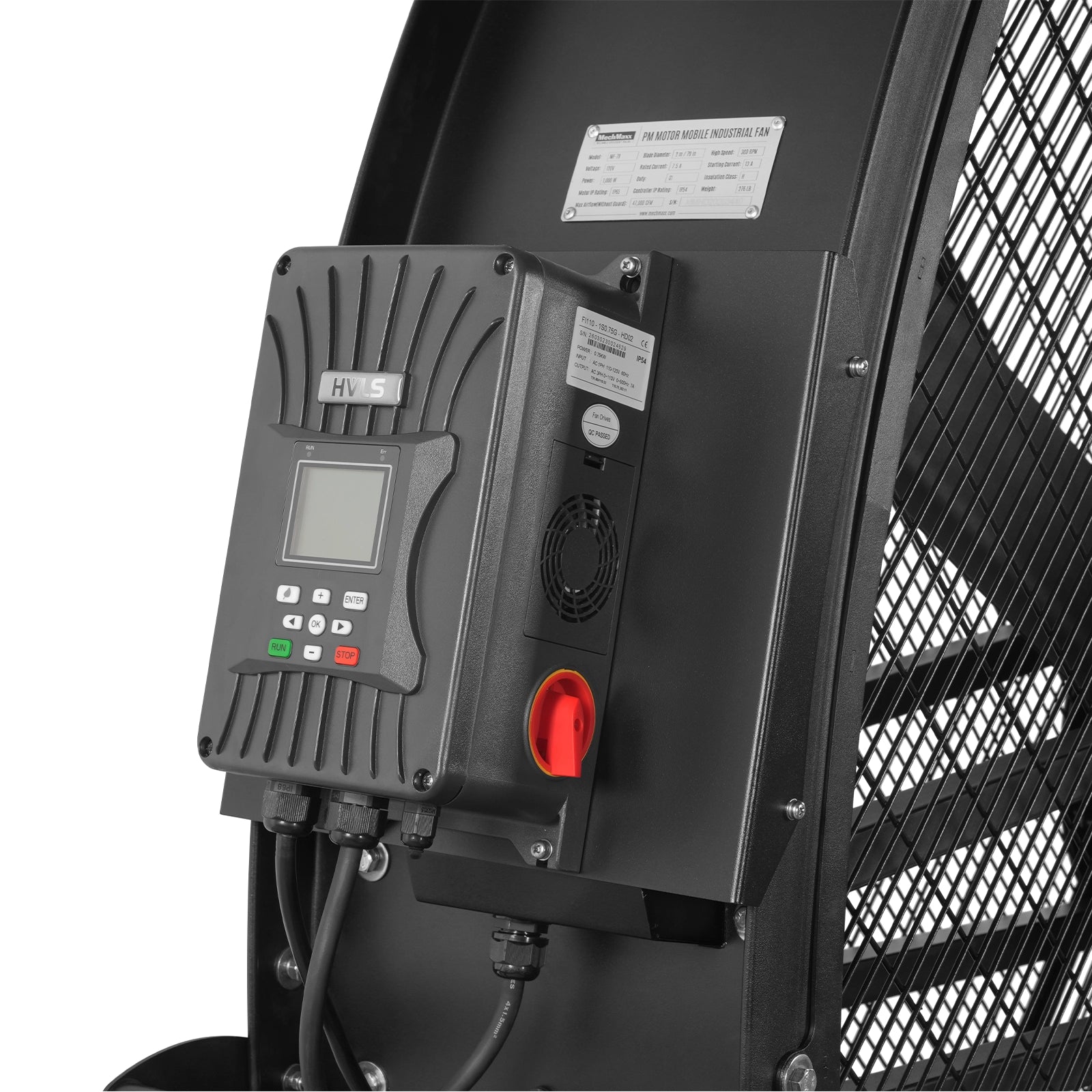 79" Portable Industrial Fan with High-Efficiency PMSM Motor,Mobile High Volume Floor Fan for Warehouse,Workshop & Gym