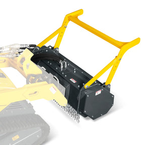 37"Mini Skid Steer Drum Forestry Mulcher Attachment, Hydraulic Flow Range 11 To 16 GPM,MCH37