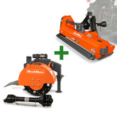 3-Point PTO Stump Grinder & 60'' PTO Flail Mower Combo，SG24&EFS60