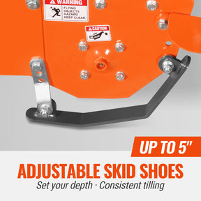 48 in Rotary Tiller, 3 Point Hitch Cat.1, Chain Drive, PTO Shaft Included with Shear Bolt, 18–35 HP, LRT48