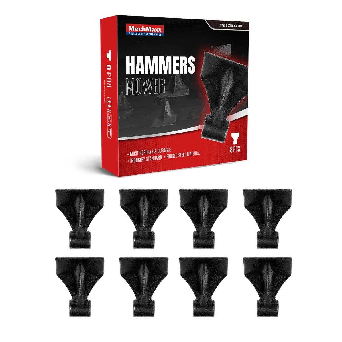 ( 1 Pack / 8 Pcs ) Hammers for NAM, NAM-H Mowers (SKU: 150137; 150138; 150139; 150140; 150141; 150142）