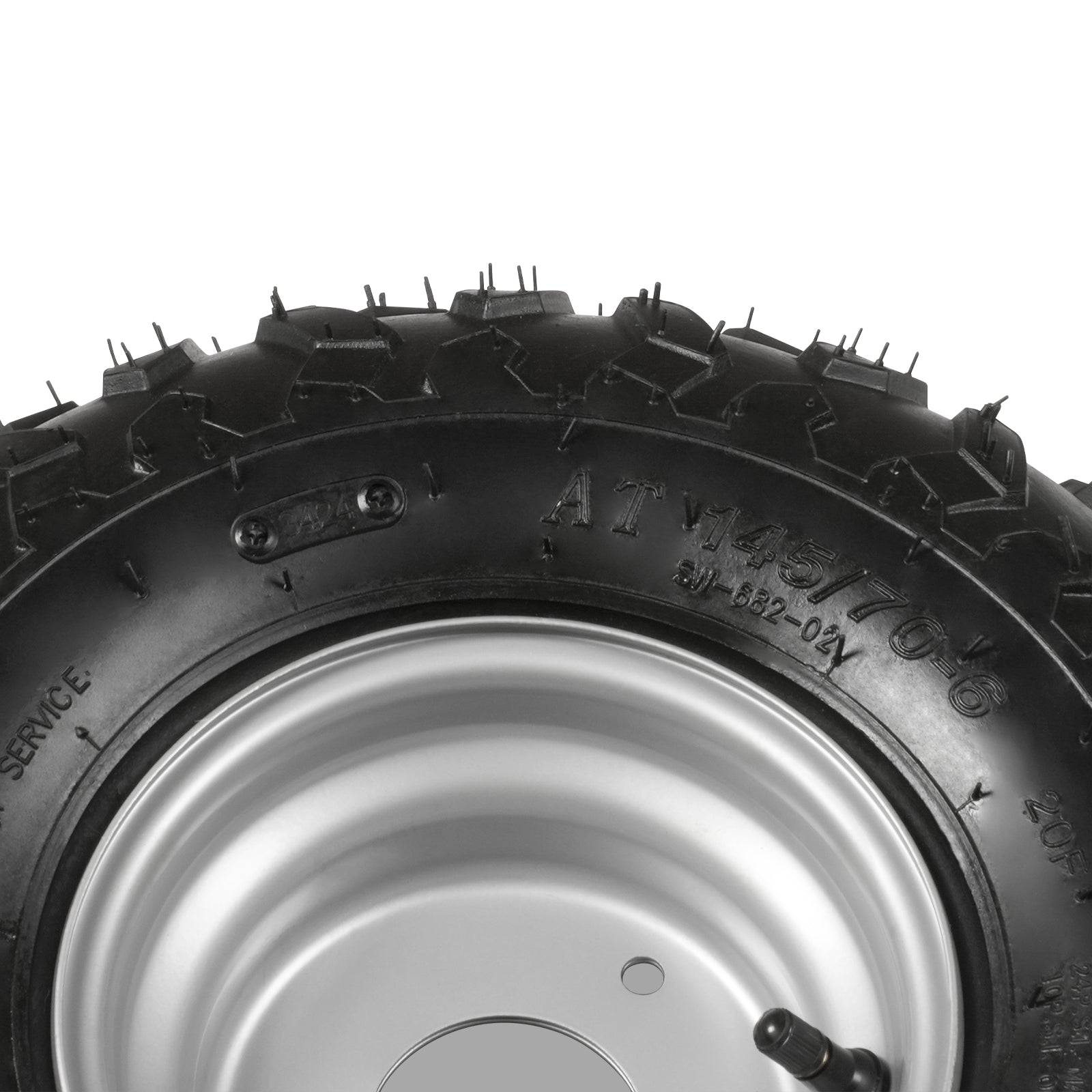 Right Rear Tire for Wood Chipper GS650 and Stump Grinder ( SKU: 110100, 110101, 130200, 130300, 130300R, 130400, 130400Y )