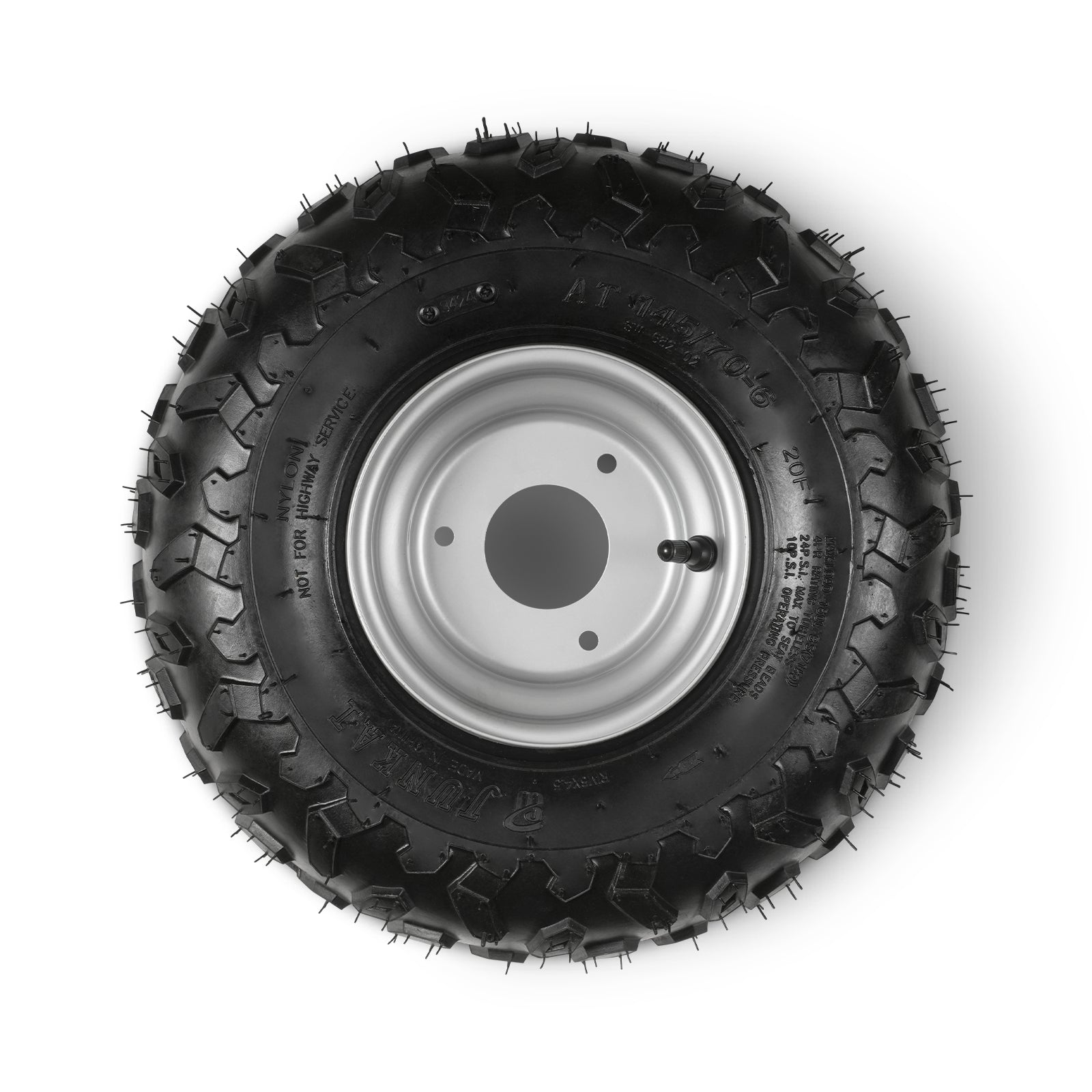 Right Rear Tire for Wood Chipper GS650 and Stump Grinder ( SKU: 110100, 110101, 130200, 130300, 130300R, 130400, 130400Y )