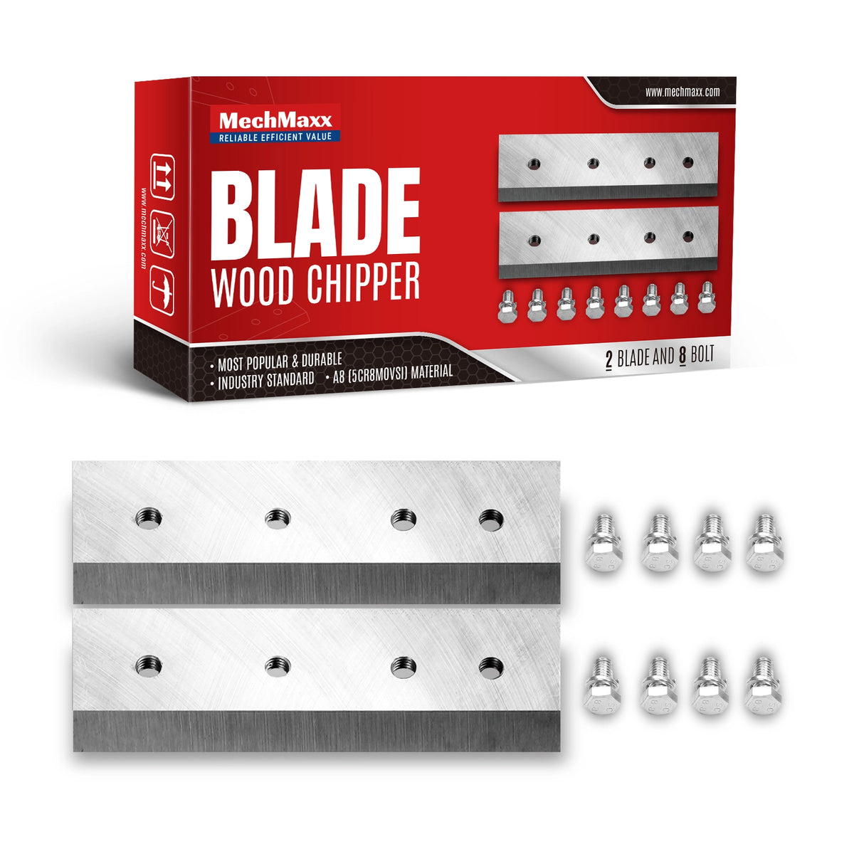 ( 1 Pack / 2 Pcs ) Blade for Wood Chipper DCH7 (SKU: 110700）