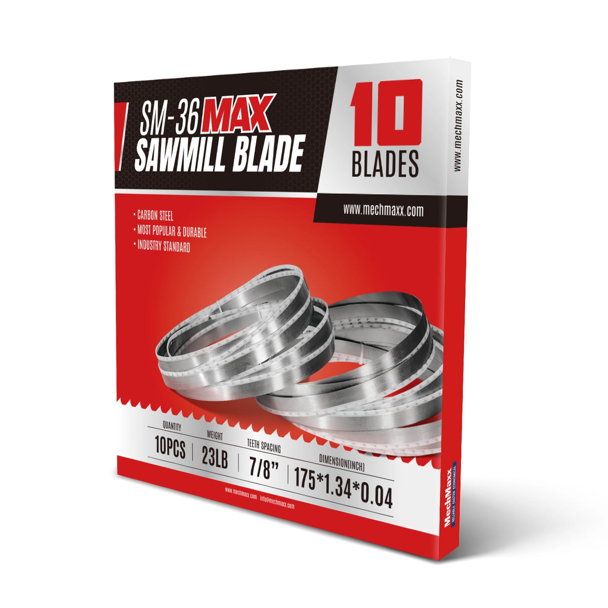 ( 1 Pack / 10 Blades ) SM-36MAX Sawmill Blades , 175in (SKU: 150168MAX）